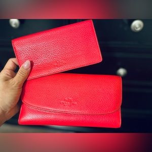 New Pebbled Leather Checkbook Long Wallet PBL LTH CHKBK WLT